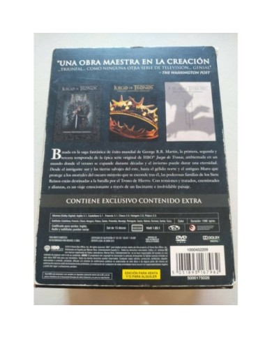 Juego de Tronos Temporadas 1-2-3 Completas HBO - DVD Espa?ol Ingles Region 2 Am