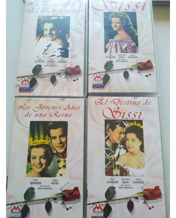 Sissi Emperatriz Coleccion 4 Peliculas Romy Schneider - 4 x VHS Espa?ol