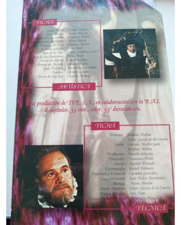 Teresa de Jesus RTVE Concha Velasco Paco Rabal Serie TV 1994 5 x VHS Espa?ol 3T