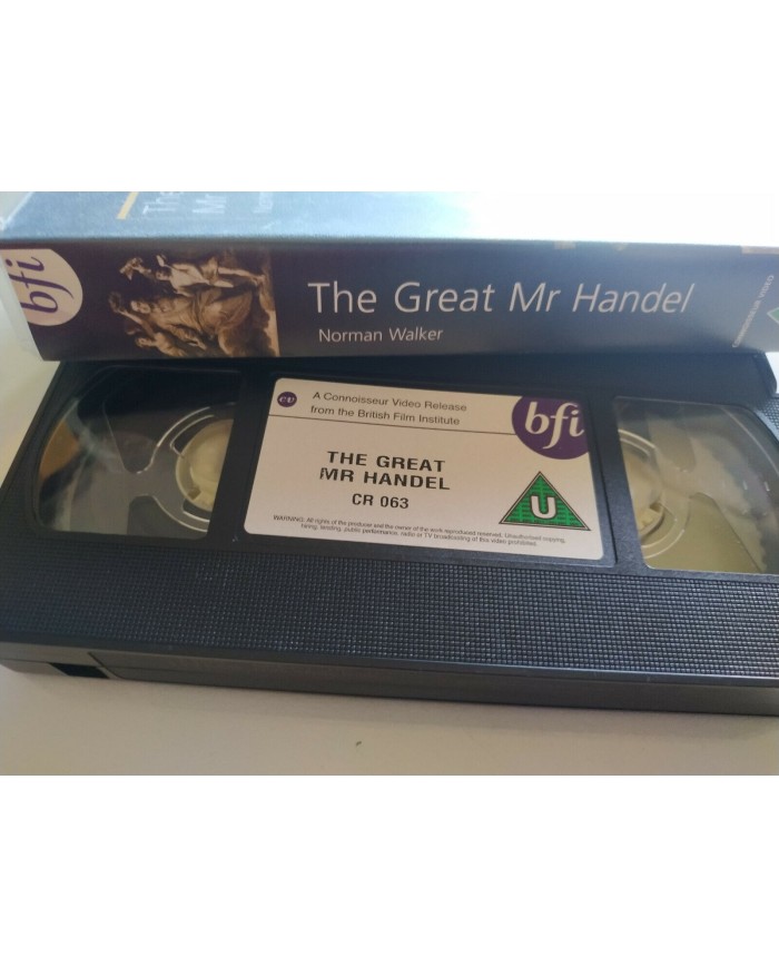 The great Mr Handel Film by Norman Walker bfi - VHS Cinta Tape Ingles Am