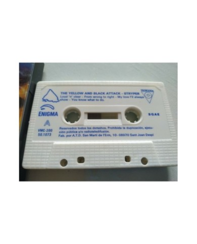Stryper The Yellow And Black Attack 1986 Enigma Spain Edit - Cinta Tape Cassette