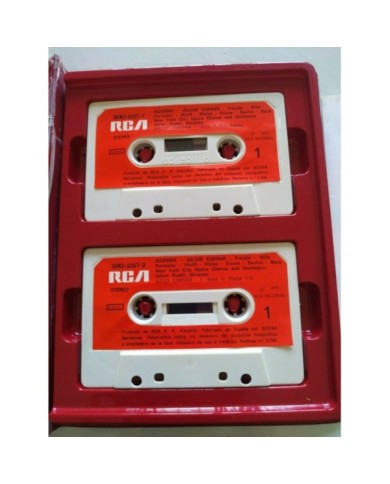 Haendel Julius Caesar RCA 1972 Rudel Treigle Forrester - 2 x Cinta Tape Cassette