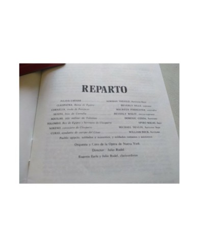 Haendel Julius Caesar RCA 1972 Rudel Treigle Forrester - 2 x Cinta Tape Cassette