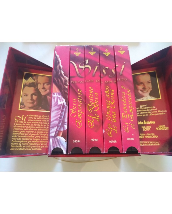Sissi Emperatriz La Creacion de Un Mito Romy Schneider 1998 - 5 x VHS Espa?ol Am