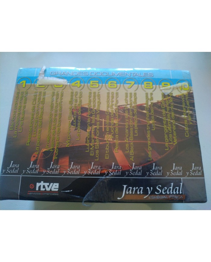 Jara y Sedal La Serie de RTVE Grandes Documentales 1999 - 10 x VHS Espa?ol Nuevo