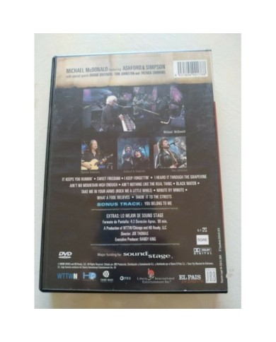 Michael McDonald Ashford & Simpson Sound Stage - DVD Region 2 V.O. - Am