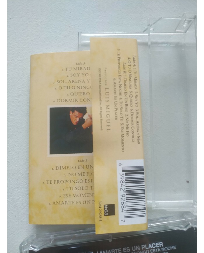Luis Miguel Amarte Es Un Placer 1999 WEA German Press - Cinta Tape Cassette Am