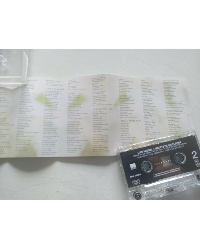 Luis Miguel Amarte Es Un Placer 1999 WEA German Press - Cinta Tape Cassette Am