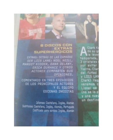 Smallville Cuarta Temporada 4 Completa - 6 x DVD Espa?ol Ingles - 2T