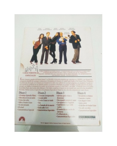 Frasier Primera Temporada 1 Completa - DVD Espa?ol Ingles Region 2 - 3T