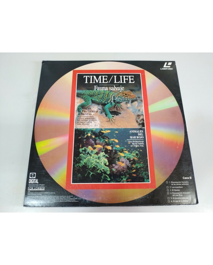 Time Life Animales del Amazonas Mar Bering Rojo - LASERDISC LD - 2T