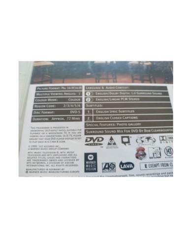 The Corrs Unplugged Warner - DVD Ingles Region All Am