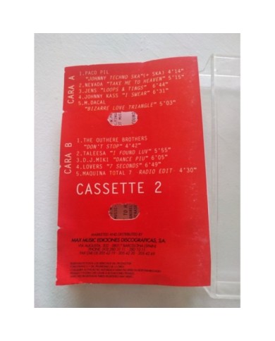 Maquina Total 7 Megamix 1994 Max Music - 2 x Cinta Tape Cassette 2T