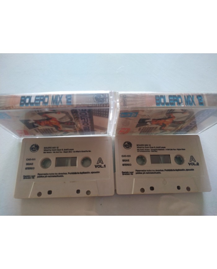 Bolero Mix 12 Mixed By Quim Quer & Jordi Luque 1995 - 2 x Cinta Tape Cassette