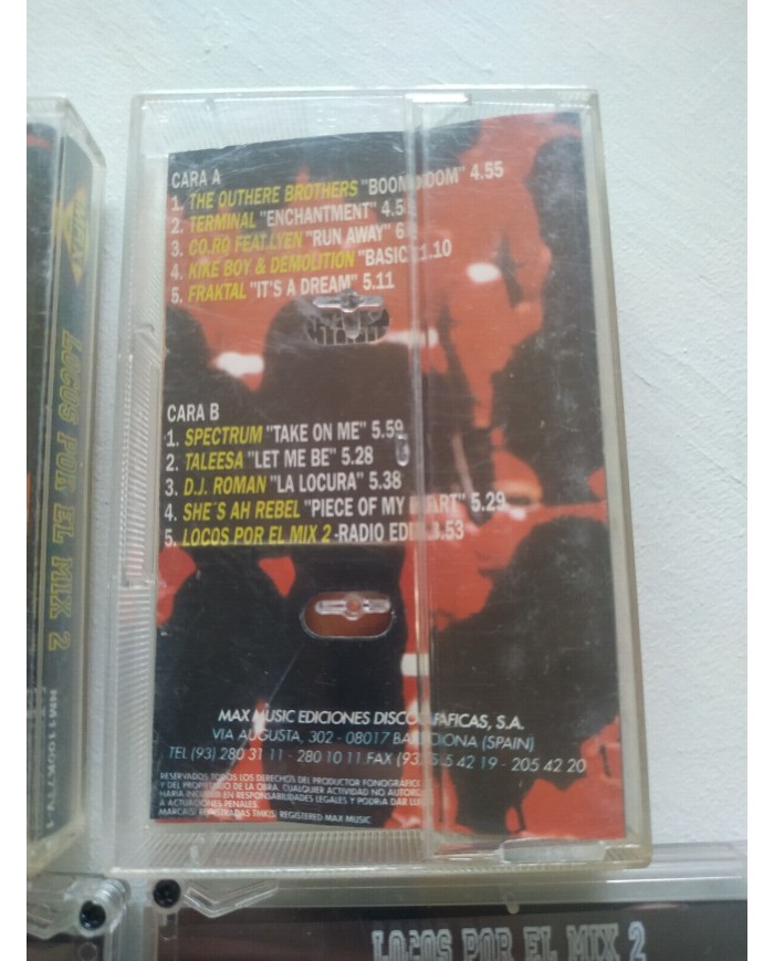 Locos Por el Mix 2 Max Music 1996 DJ Kroma Nasen - 2 x Cinta Tape Cassette 2T