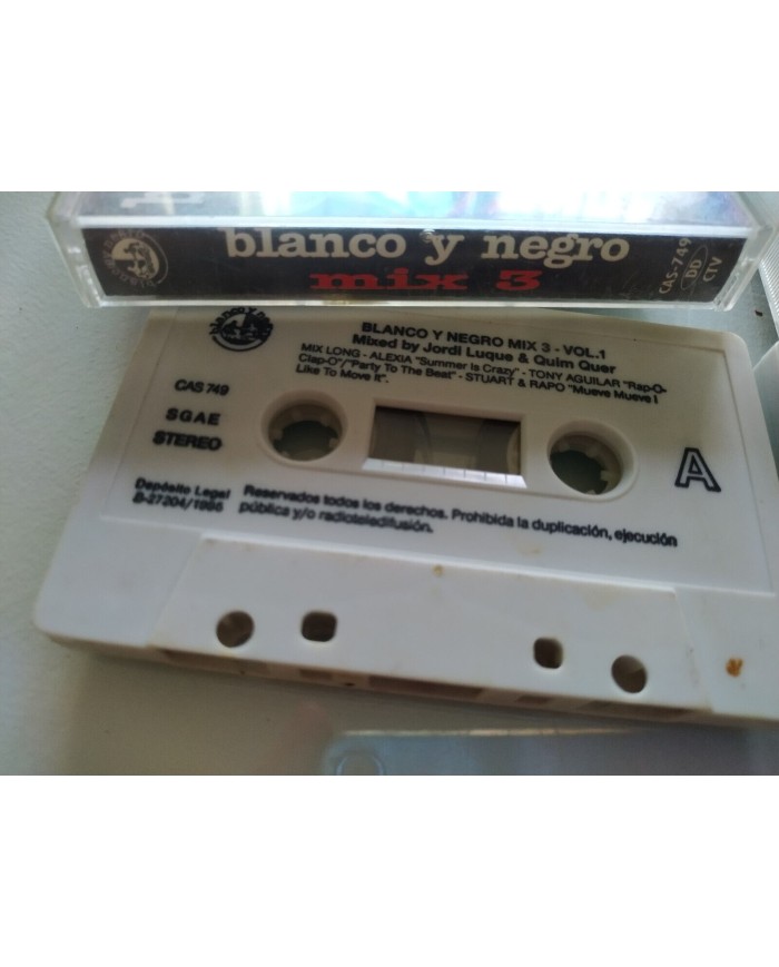 Blanco y Negro Mix 3 Mixed By Jordi Luque & Quim Quer 2 x Cinta Tape Cassette 2T