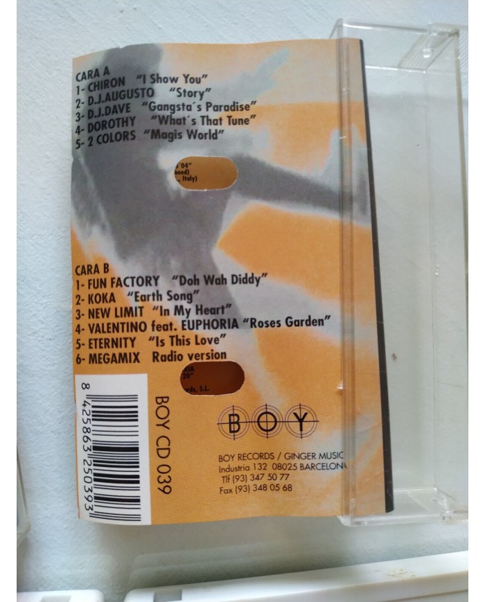 Boys Mix Vol 2 Bestial Megamix 1996 2 Fabiola Kryss - 2 x Cinta Tape Cassette 2T