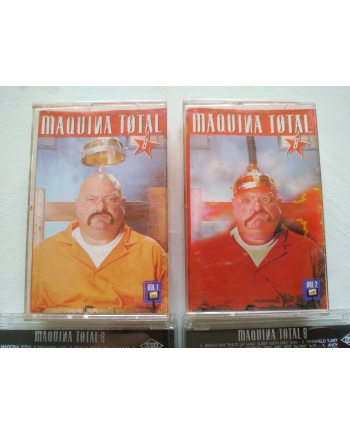 Maquina Total 8 Megamix 1995 Max Music Trance - 2 x Cinta Tape Cassette 2T