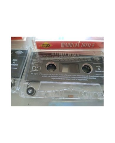 Maquina Total 8 Megamix 1995 Max Music Trance - 2 x Cinta Tape Cassette 2T