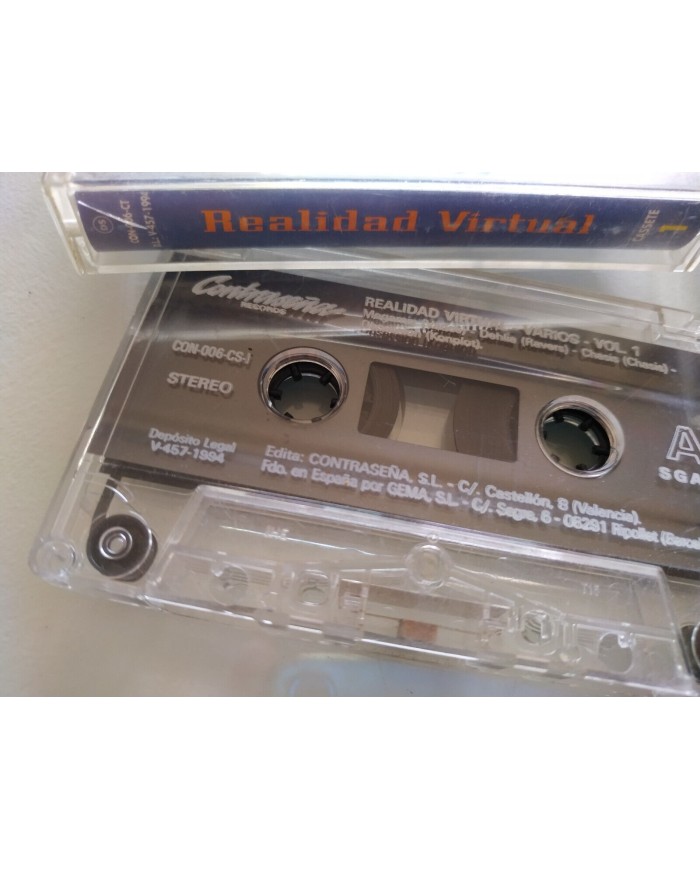 Realidad Virtual Megamix Dehlia Chasis Obssesion 1994 2 x Cinta Tape Cassette 2T
