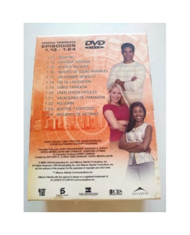 CSI Miami Primera Temporada 1 - 1.13-1.24 2007 - 3 x DVD Espa?ol Ingles 3T