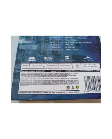 CSI NY Segunda Temporada 2 - Episodios 2.1-2.12 - 3 x DVD Espa?ol Ingles - 3T