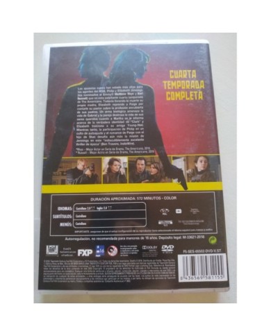 The Americans Cuarta Temporada 4 Completa - 4 x DVD Espa?ol Ingles Region 2 3T