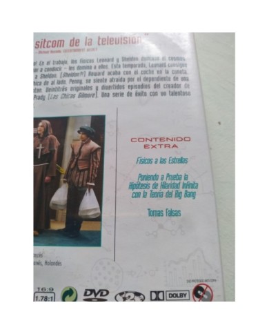 The Big Bang Theory Segunda Temporada 2 Completa - 4 x DVD Espa?ol Ingles 3T