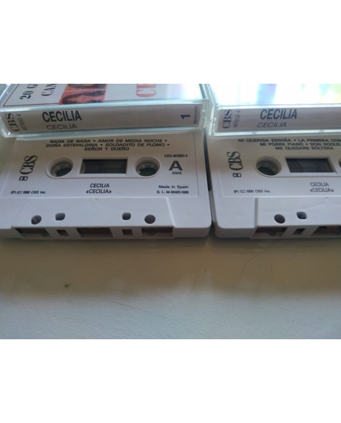 Cecilia 20 Grandes Canciones Un Ramito de Violetas 1990 2 x Cinta Tape Cassette