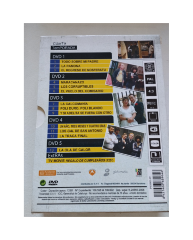 Los Hombres de Paco Cuarta Temporada 4 Completa - 5 x DVD Region 2 3T