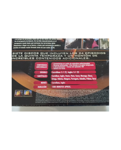24 Quinta Temporada 5 Completa - 7 x DVD Espa?ol Ingles Region 2 - 3T