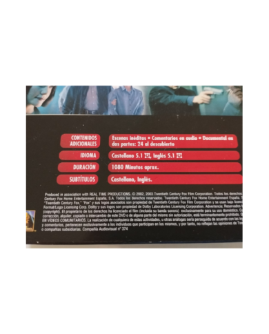 24 Segunda Temporada 2 Completa - 7 x DVD Espa?ol Ingles Region 2 - 3T