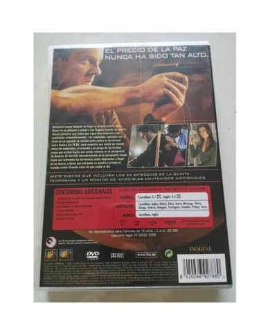 24 Quinta Temporada 5 Completa 2006 Fox - 7 x DVD Espa?ol Ingles Region 2 - 3T