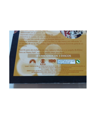 Sexo en Nueva York Temporada 4 Completa - 3 x DVD Espa?ol Ingles Region 2 - Am