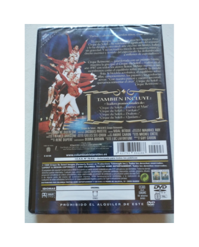 Cirque du Soleil Cirque Reinvente - DVD + Extras Region 2 V.O. Nueva