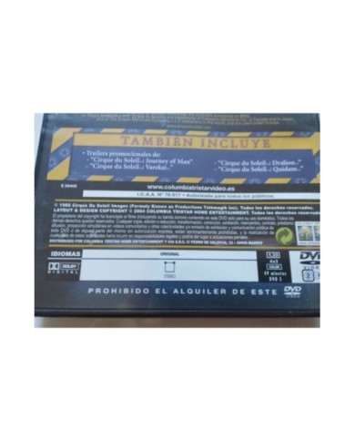 Cirque du Soleil La Magie Continue - DVD + Extras Region 2 V.O. Nueva