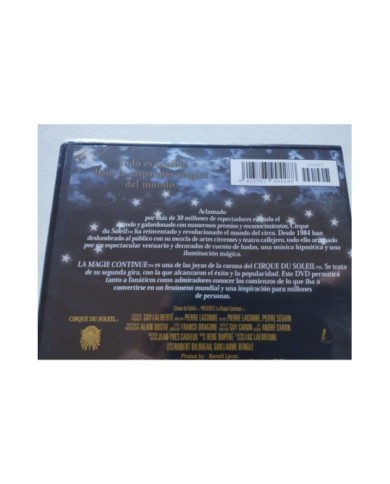 Cirque du Soleil La Magie Continue - DVD + Extras Region 2 V.O. Nueva