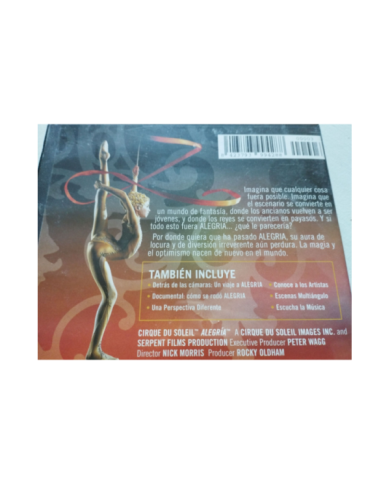 Cirque du Soleil Alegria - DVD Region 2 V.O. con subtitulos