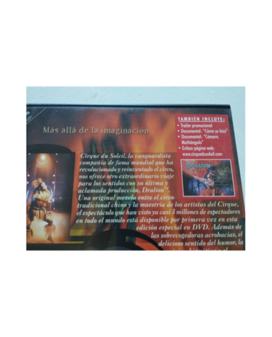 Cirque du Soleil Dralion - DVD + Extras  Region 2 Ingles con subtitulos