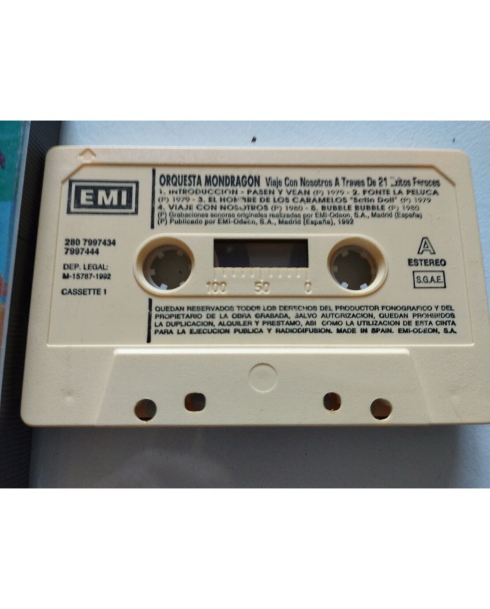 Orquesta Mondragon Viaje Con Nosotros 21 Exitos Feroces 1992 Cinta Tape Cassette