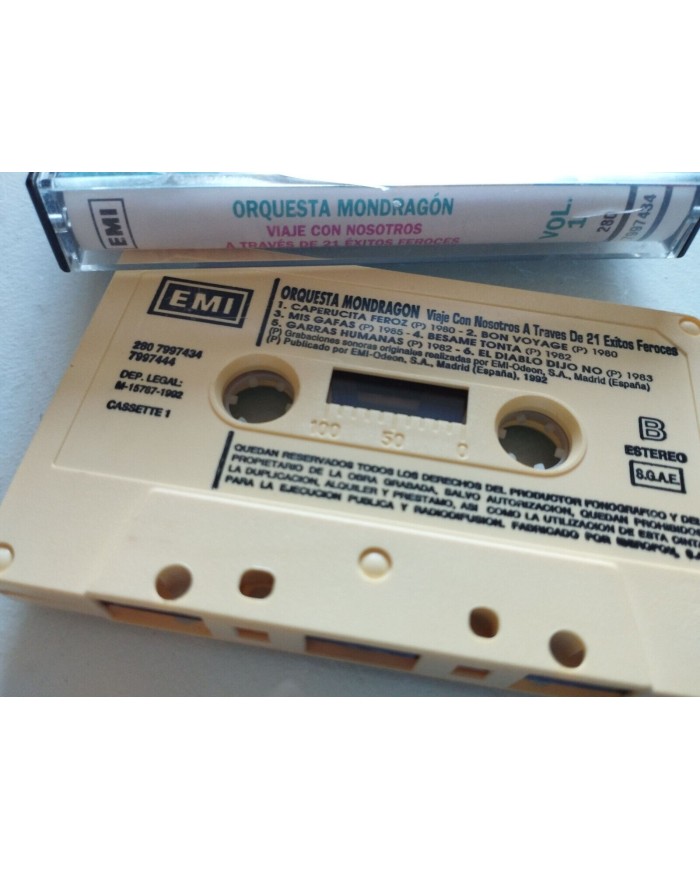 Orquesta Mondragon Viaje Con Nosotros 21 Exitos Feroces 1992 Cinta Tape Cassette
