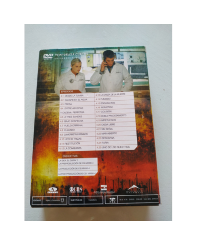 CSI Miami Cuarta Temporada Completa 4.1-4.25 2007 - DVD Espa?ol Ingles Am