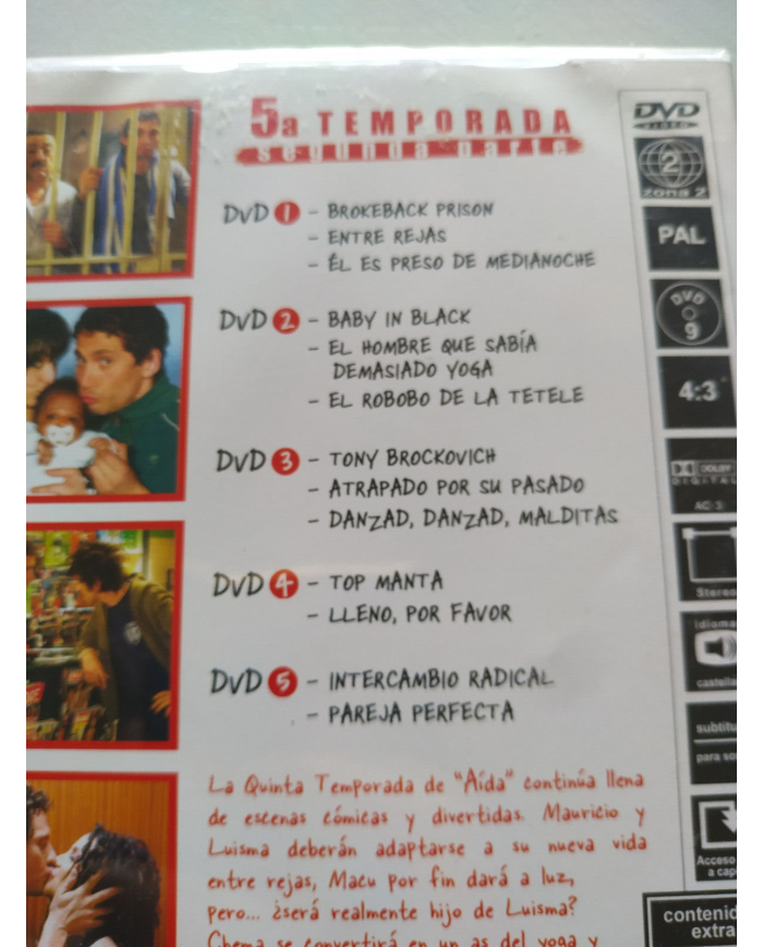 Aida Quinta Temporada Segunda Parte - 5 x DVD Espa?ol Region 2 Am
