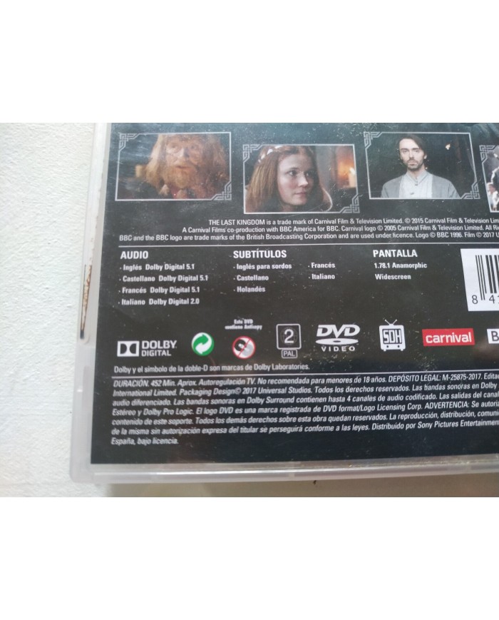 The Last Kingdom Primera Temporada 1 Completa - 3 x DVD Espa?ol Region 2 Am