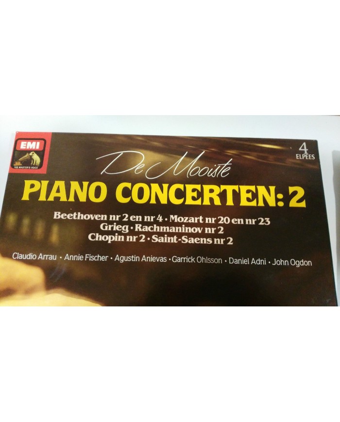 PIANO CONCERTEN:2 BEETHOVEN MOZART CHOPIN BOX 4 LP EMI HIS MASTER VOICE 1985
