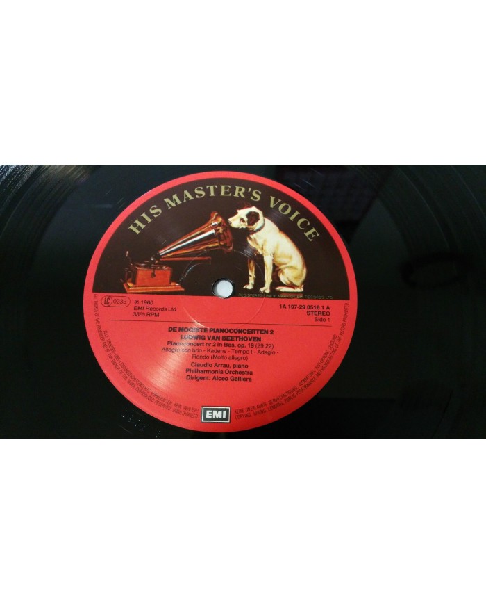 PIANO CONCERTEN:2 BEETHOVEN MOZART CHOPIN BOX 4 LP EMI HIS MASTER VOICE 1985