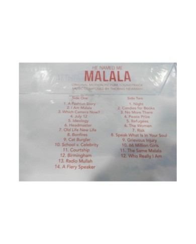 He Named Me Malala SOUNDTRACK LP 12" COLOURED PINK LIMITED 157/500 Vinilo 12" 4T