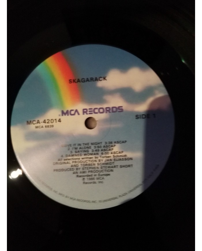 SKAGARACK FIRST ALBUM LP VINYL VINILO 12" 1986 MCA RECORDS AOR VG+/VG+ - 4T