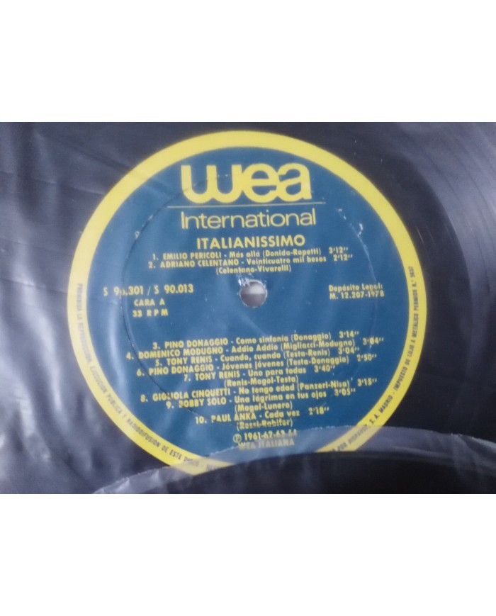 ITALIANISIMO RICCHI E POVERI WEA 1978 VG/VG CAJA CON 3 X LP 12" VINYL VINILO