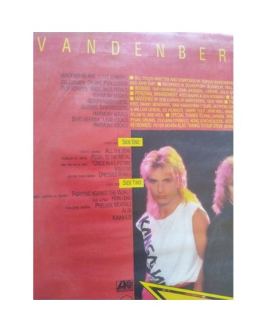 Adrian Vandenberg Alibi MEXICO Edition 1985 - LP Vinilo 12" VG/VG - 3T